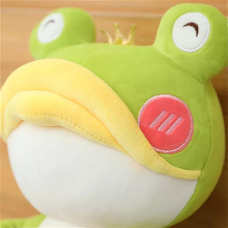 35*35cm Soft Stuffed Baby Toy Cartoon Frog with Big Mouth - China