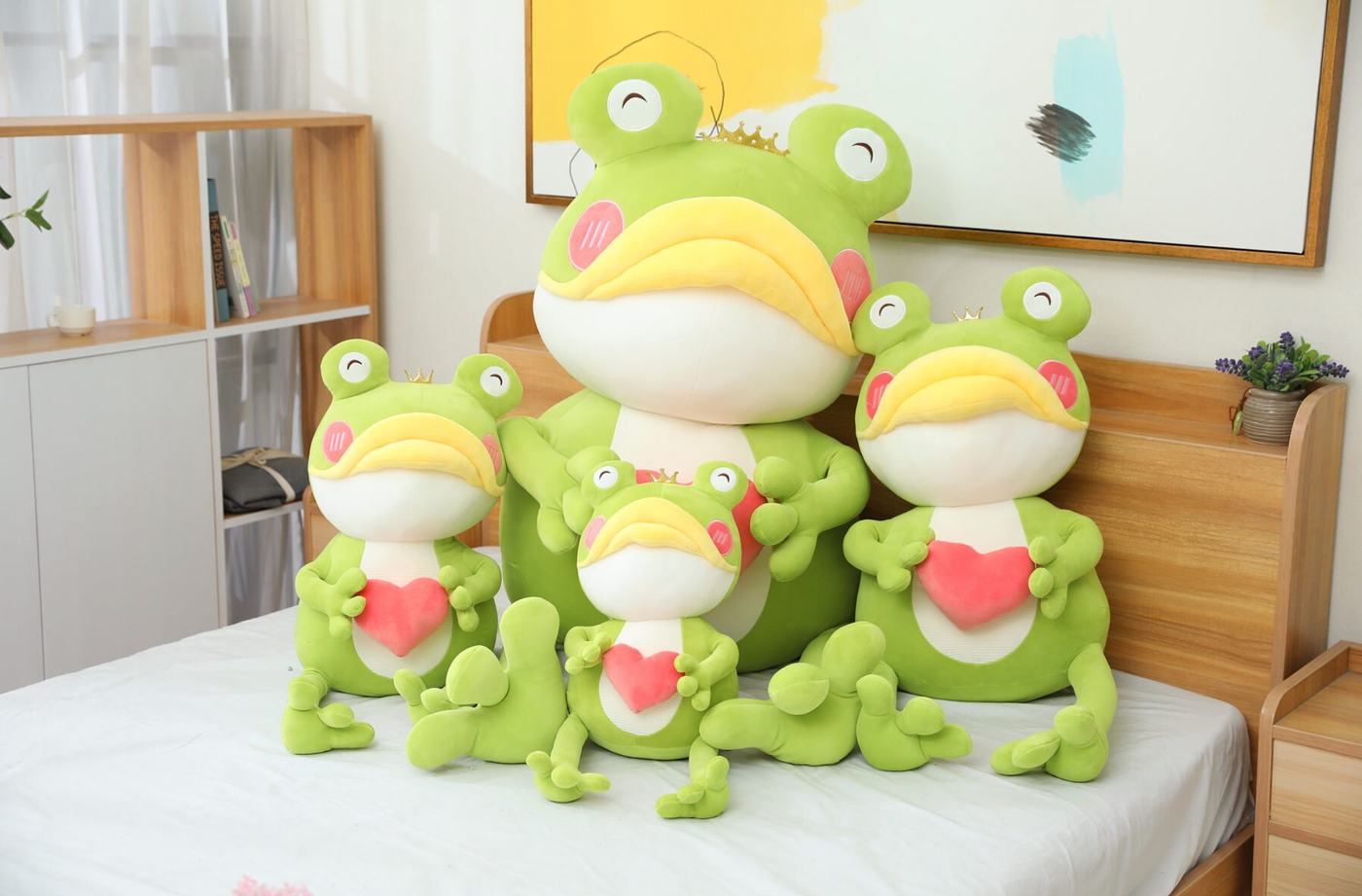 omgkawaiii 🐳 Aquatic Animals Plushies Cute Big Mouth Frog Plush Toy