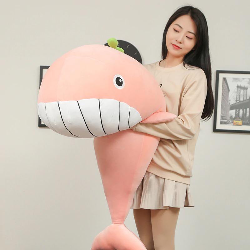 omgkawaiii 🐳 Aquatic Animals Plushies Giant Kawaii Whale soft Pillow Plush