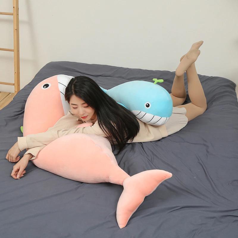omgkawaiii 🐳 Aquatic Animals Plushies Giant Kawaii Whale soft Pillow Plush