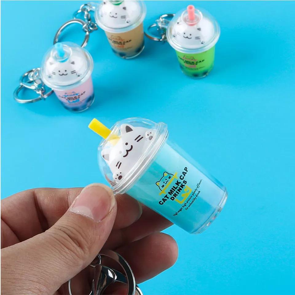 omgkawaiii Cat Milk Keychain