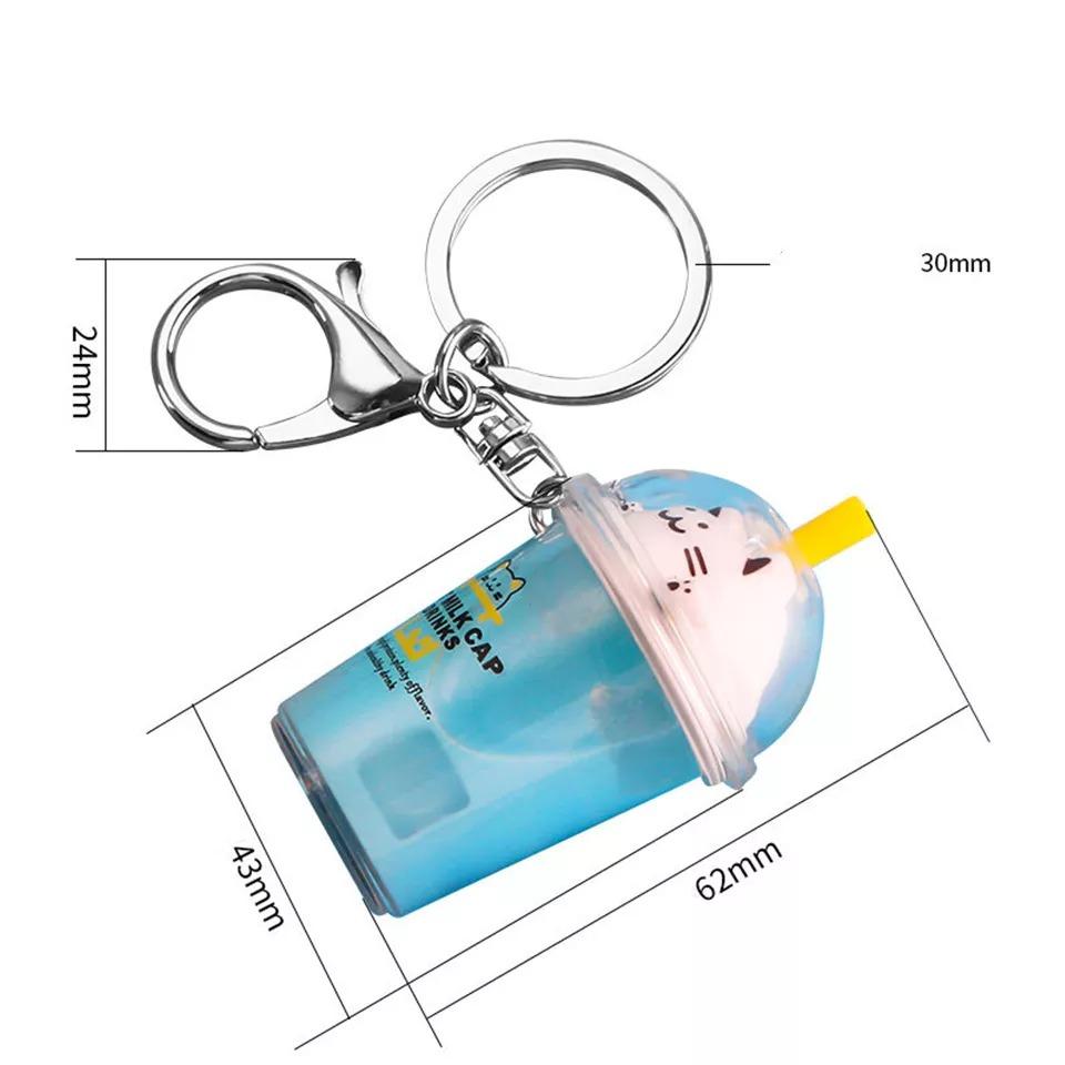 omgkawaiii Cat Milk Keychain