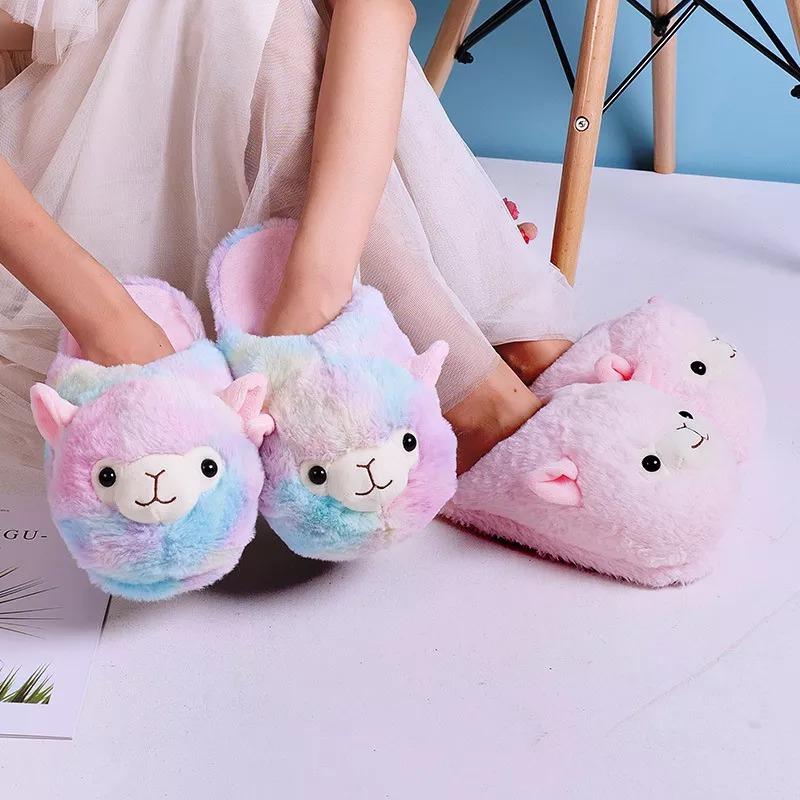 omgkawaiii Cute Alpaca Sheep Slippers