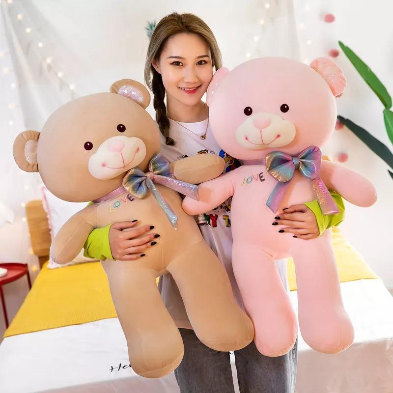 omgkawaiii Cute Bow Teddy Bear Plush Toy