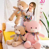 omgkawaiii Cute Bow Teddy Bear Plush Toy