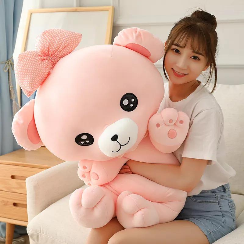 omgkawaiii Cute Teddy Bear Plush with Bow Tie