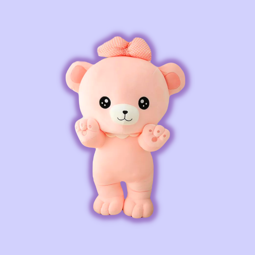 omgkawaiii Cute Teddy Bear Plush with Bow Tie