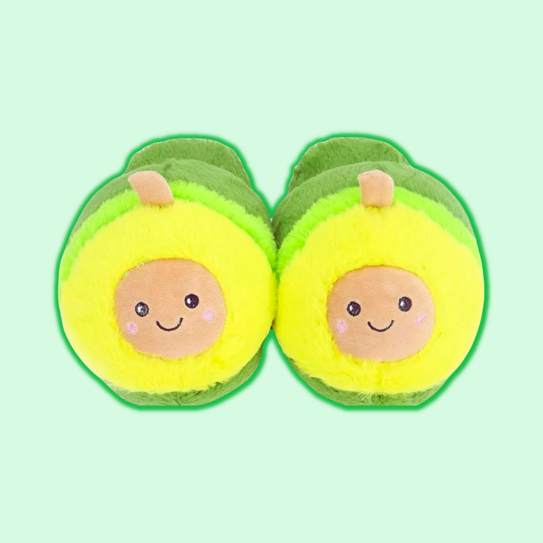 Kawaii Avocado Slippers
