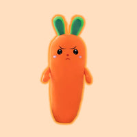 omgkawaiii 🍇 Fruits Plushies Angry / 50 CM Carrot Vegetable Soft Stuffed Plush Pillow Toy