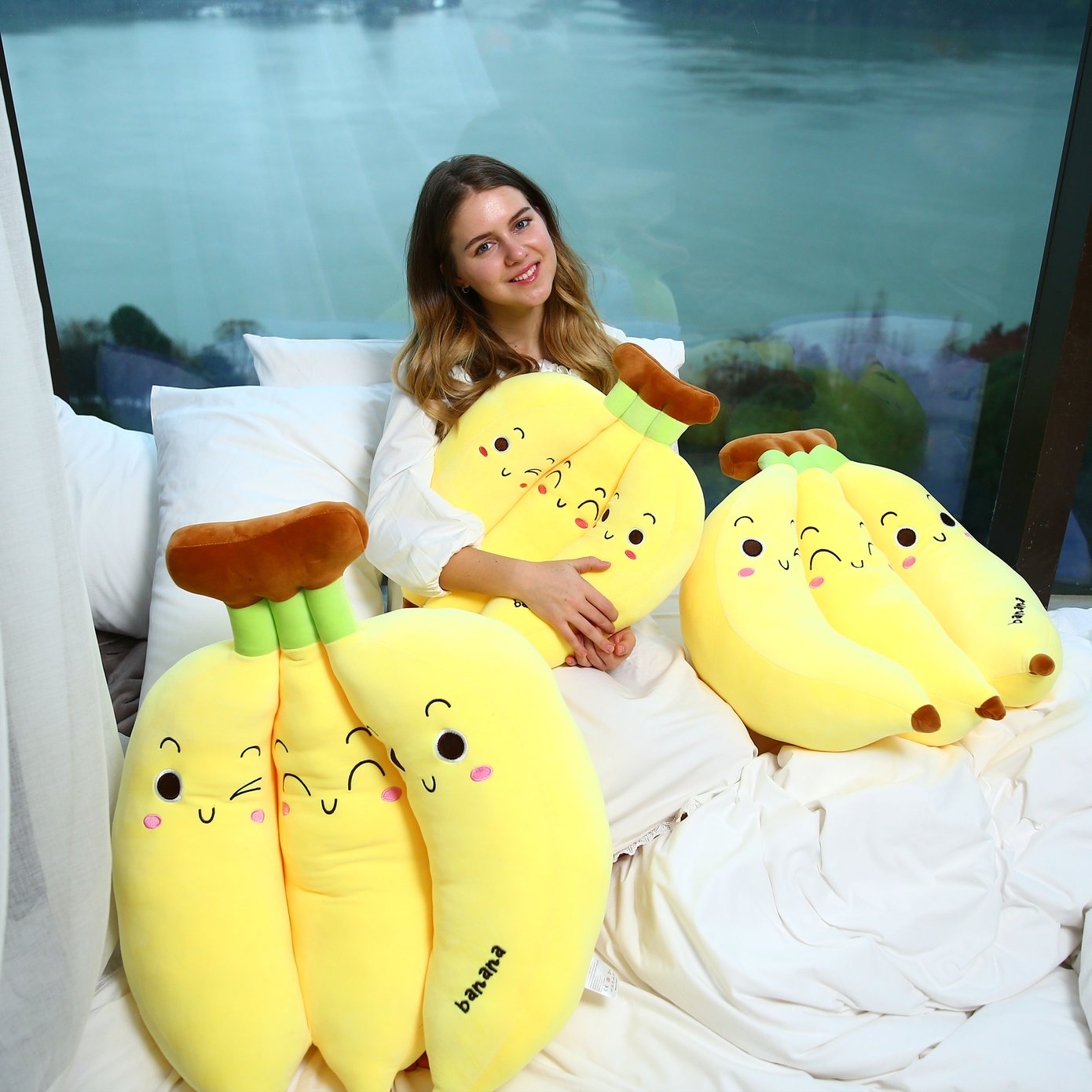 Banana Kawaii Stuffed Plush Pillow – Goodlifebean