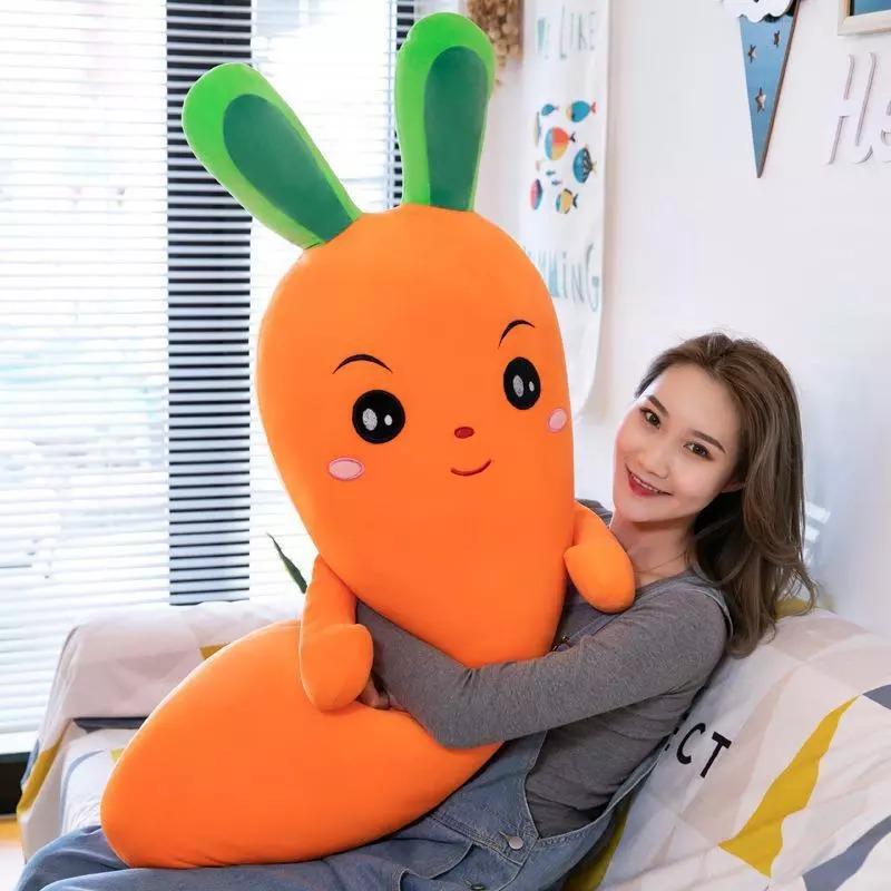 omgkawaiii 🍇 Fruits Plushies Carrot Vegetable Soft Stuffed Plush Pillow Toy