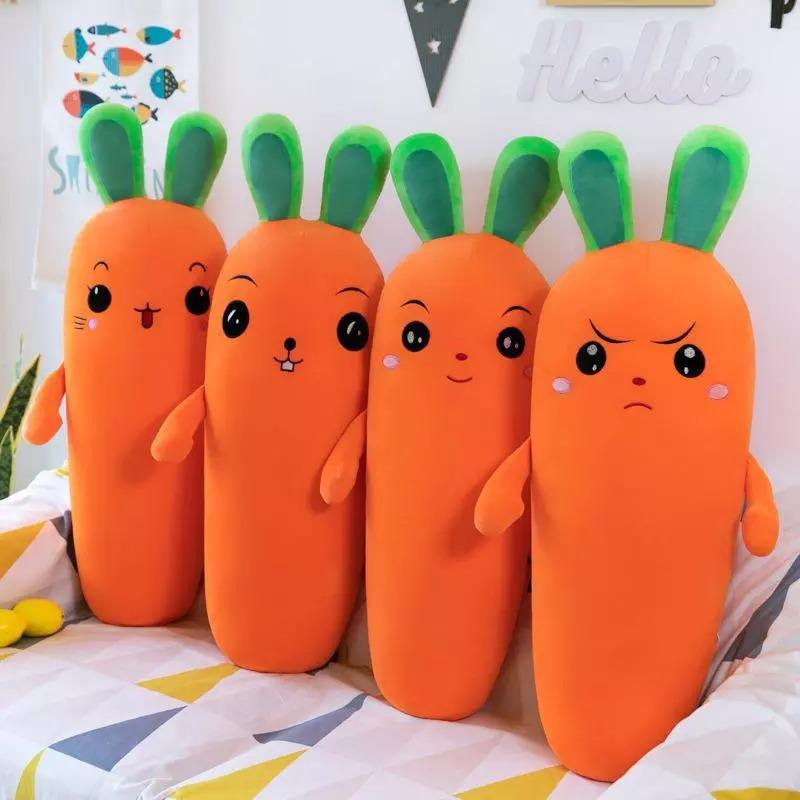 omgkawaiii 🍇 Fruits Plushies Carrot Vegetable Soft Stuffed Plush Pillow Toy