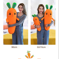 omgkawaiii 🍇 Fruits Plushies Carrot Vegetable Soft Stuffed Plush Pillow Toy