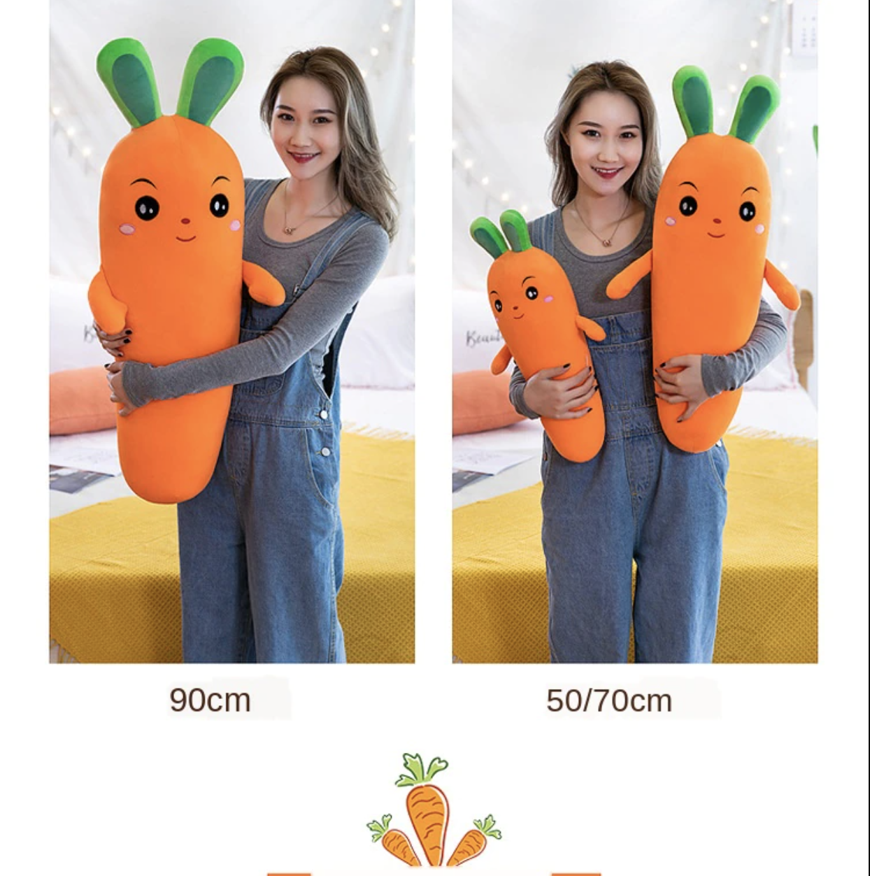 omgkawaiii 🍇 Fruits Plushies Carrot Vegetable Soft Stuffed Plush Pillow Toy