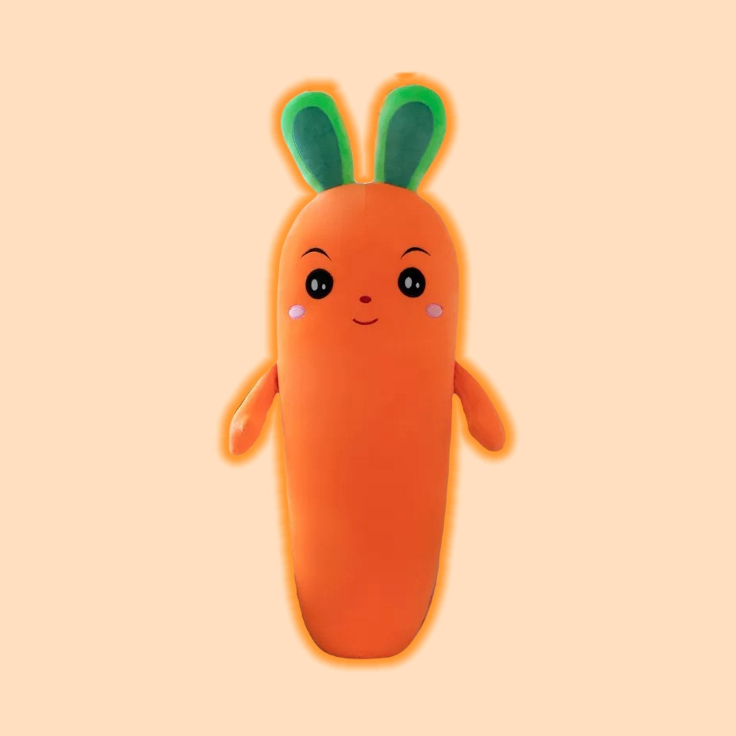 omgkawaiii 🍇 Fruits Plushies Smiley / 50 CM Carrot Vegetable Soft Stuffed Plush Pillow Toy