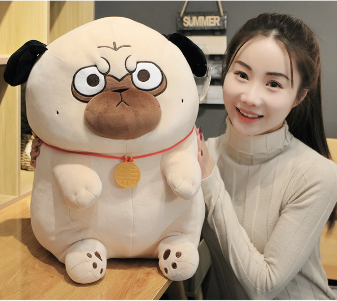 Giant 2024 pug plush