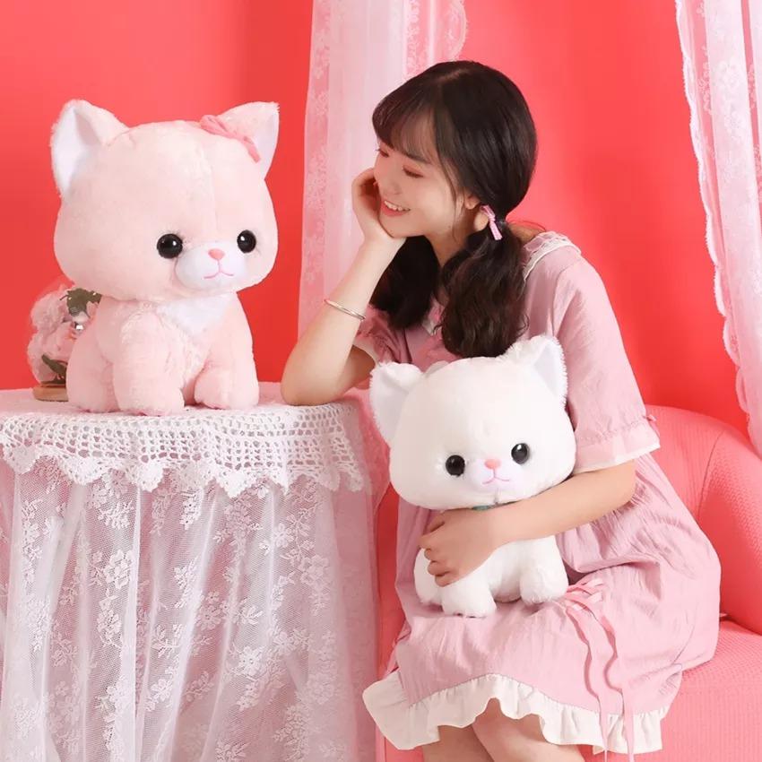 omgkawaiii Kawaii Sitting Cat Plush Toy