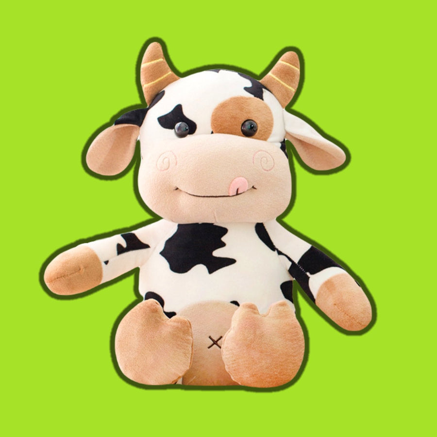 omgkawaiii 🐰 Land Animals Plushies 30 CM Kawaii Cow Plush