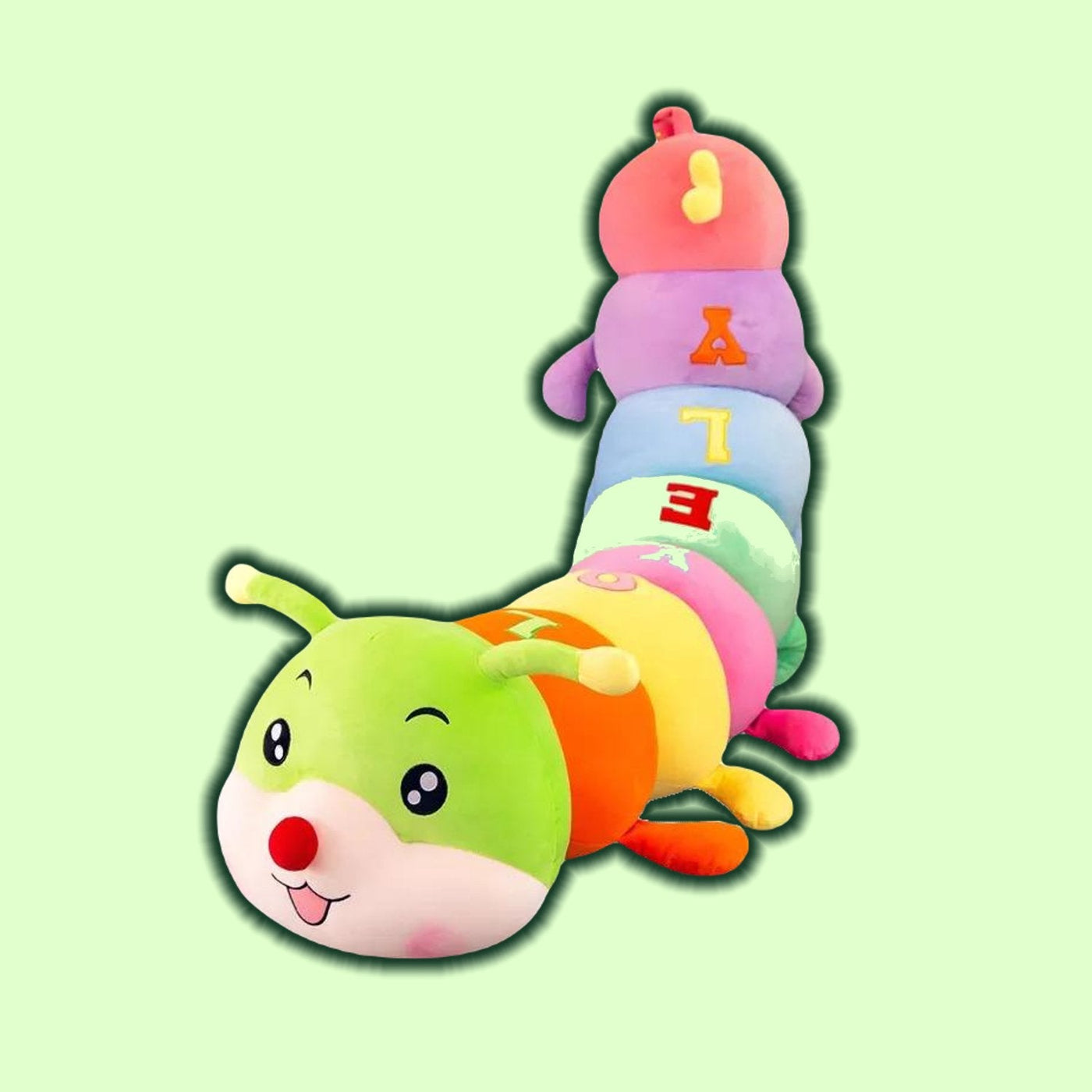 omgkawaiii 🐰 Land Animals Plushies 70 CM Baby Caterpillar Sensory Stimulating Plush Toy