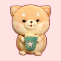 omgkawaiii 🐰 Land Animals Plushies Brown / 20 CM Bubble Tea Boba Shiba Inu Stuffed Animal Plush Toy