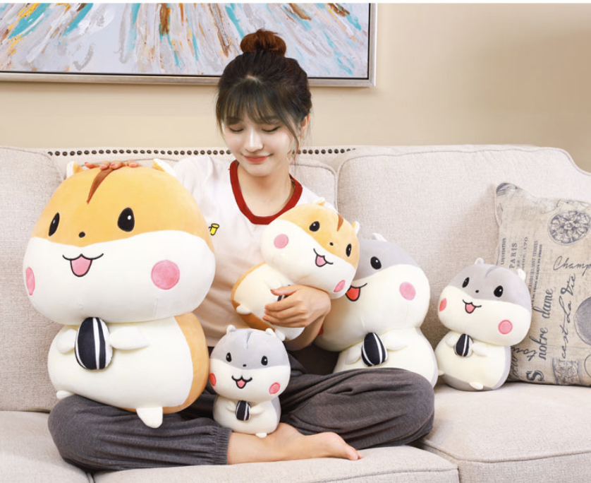 omgkawaiii 🐰 Land Animals Plushies Cute Hamster Plush Doll