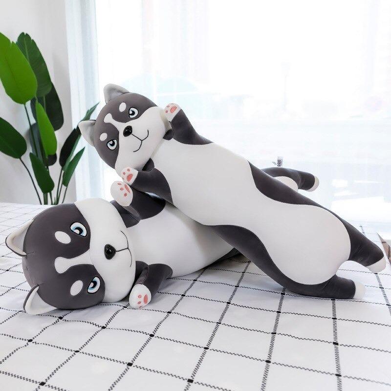 omgkawaiii 🐰 Land Animals Plushies Cute Plush Husky Dog Pillow