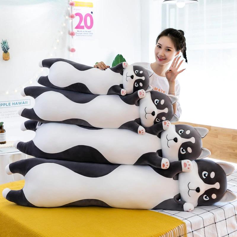 omgkawaiii 🐰 Land Animals Plushies Cute Plush Husky Dog Pillow