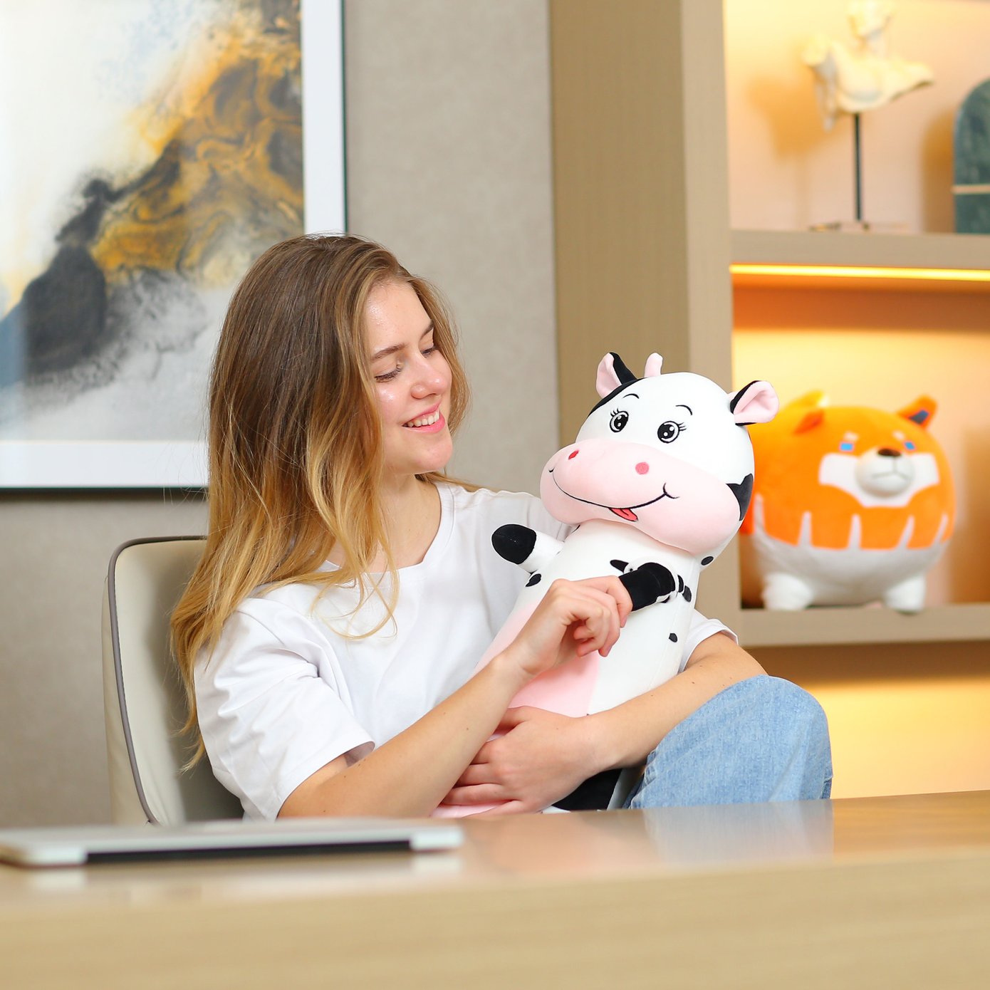 Grande peluche vache on sale