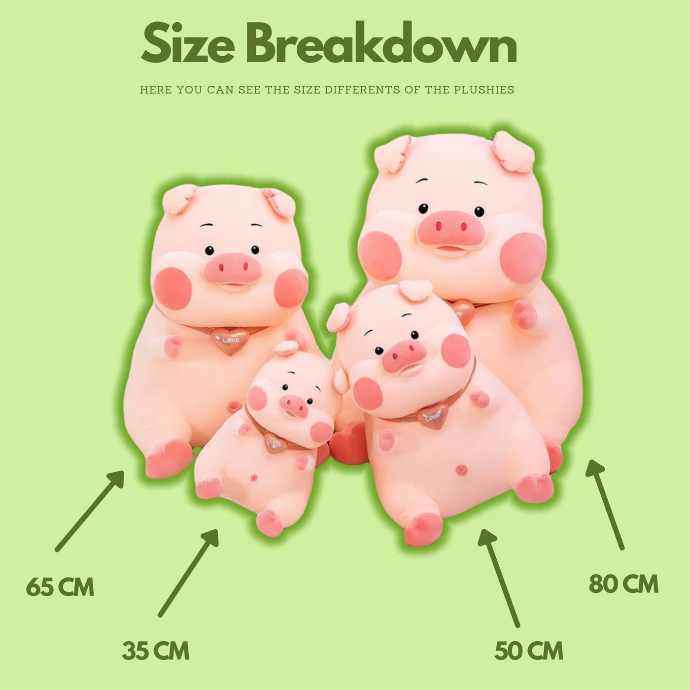 omgkawaiii 🐰 Land Animals Plushies Giant Pig Pink Plush