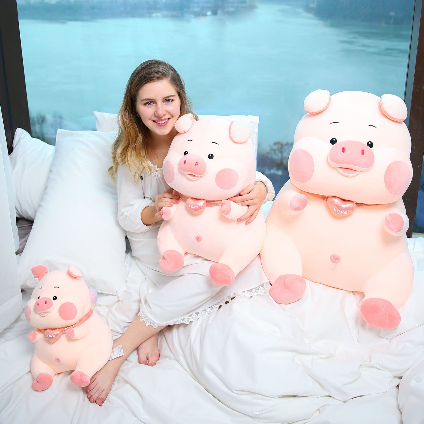 omgkawaiii 🐰 Land Animals Plushies Giant Pig Pink Plush