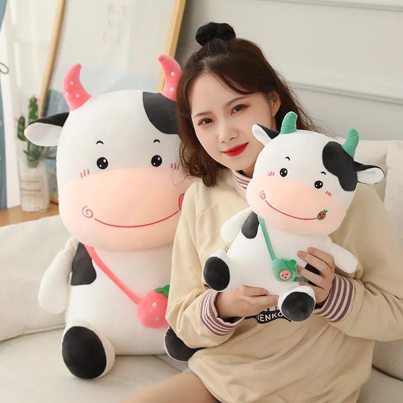 omgkawaiii 🐰 Land Animals Plushies Kawaii Strawberry Cow stuffed animal