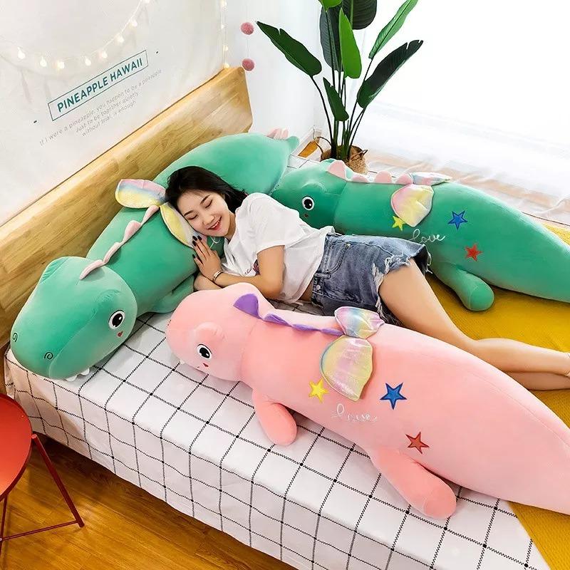 omgkawaiii 🐰 Land Animals Plushies Large Colored Dinosaur Pillow Soft Stuffed Plush Toy