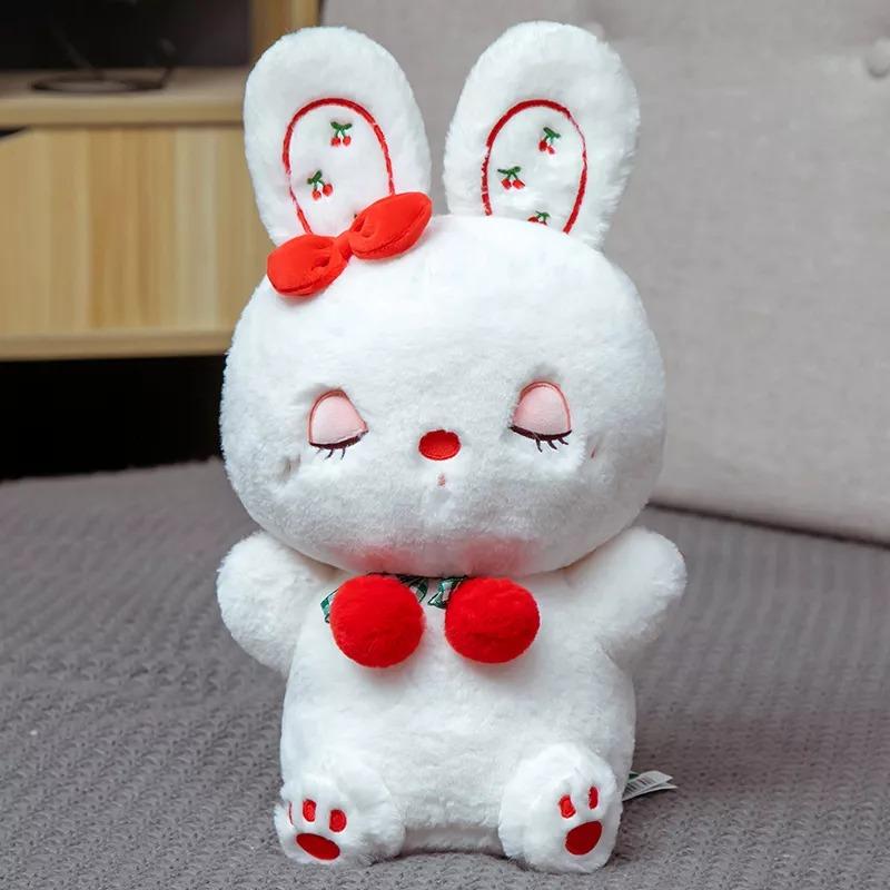 omgkawaiii 🐰 Land Animals Plushies Lovely Rabbit with Cherry Plush