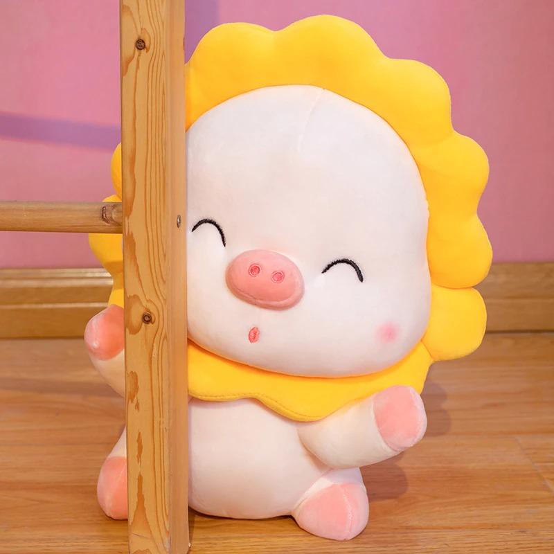 omgkawaiii 🐰 Land Animals Plushies Pig with Sunflower Plush