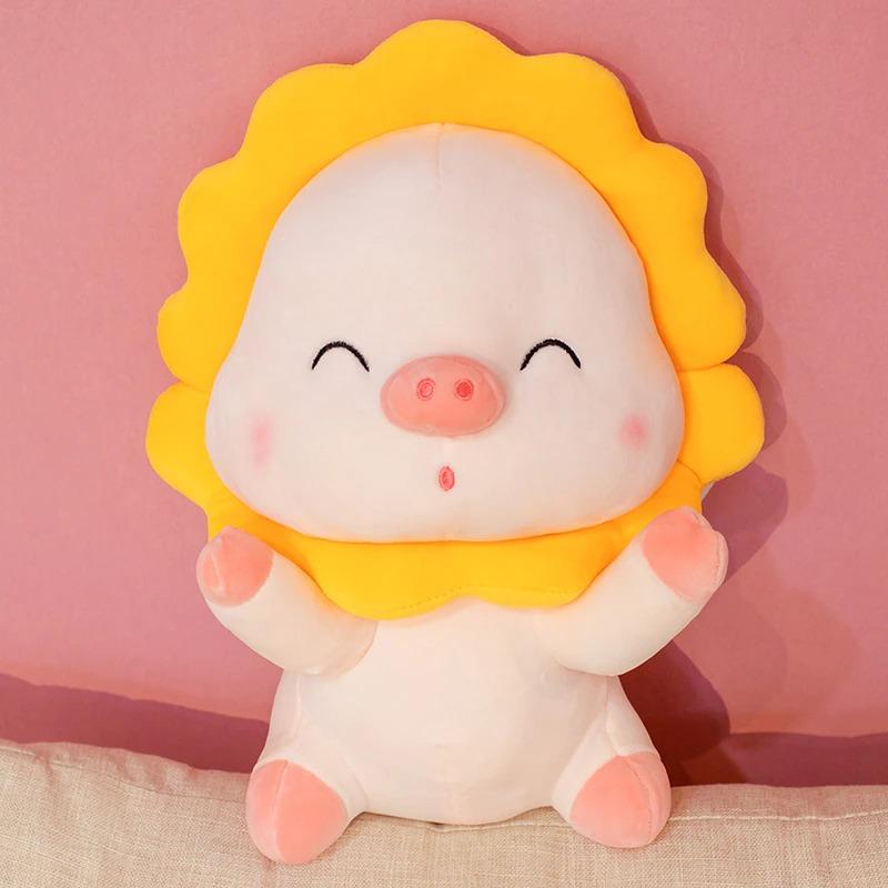 omgkawaiii 🐰 Land Animals Plushies Pig with Sunflower Plush