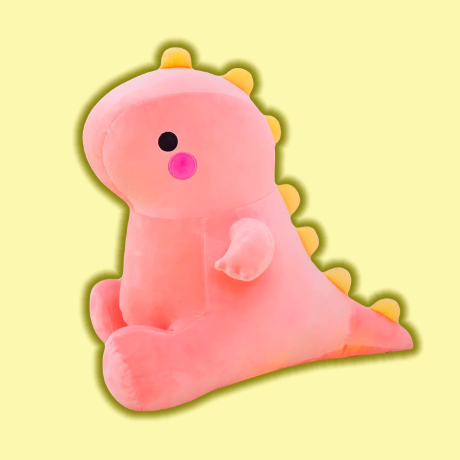 Stuffed pink deals dinosaur