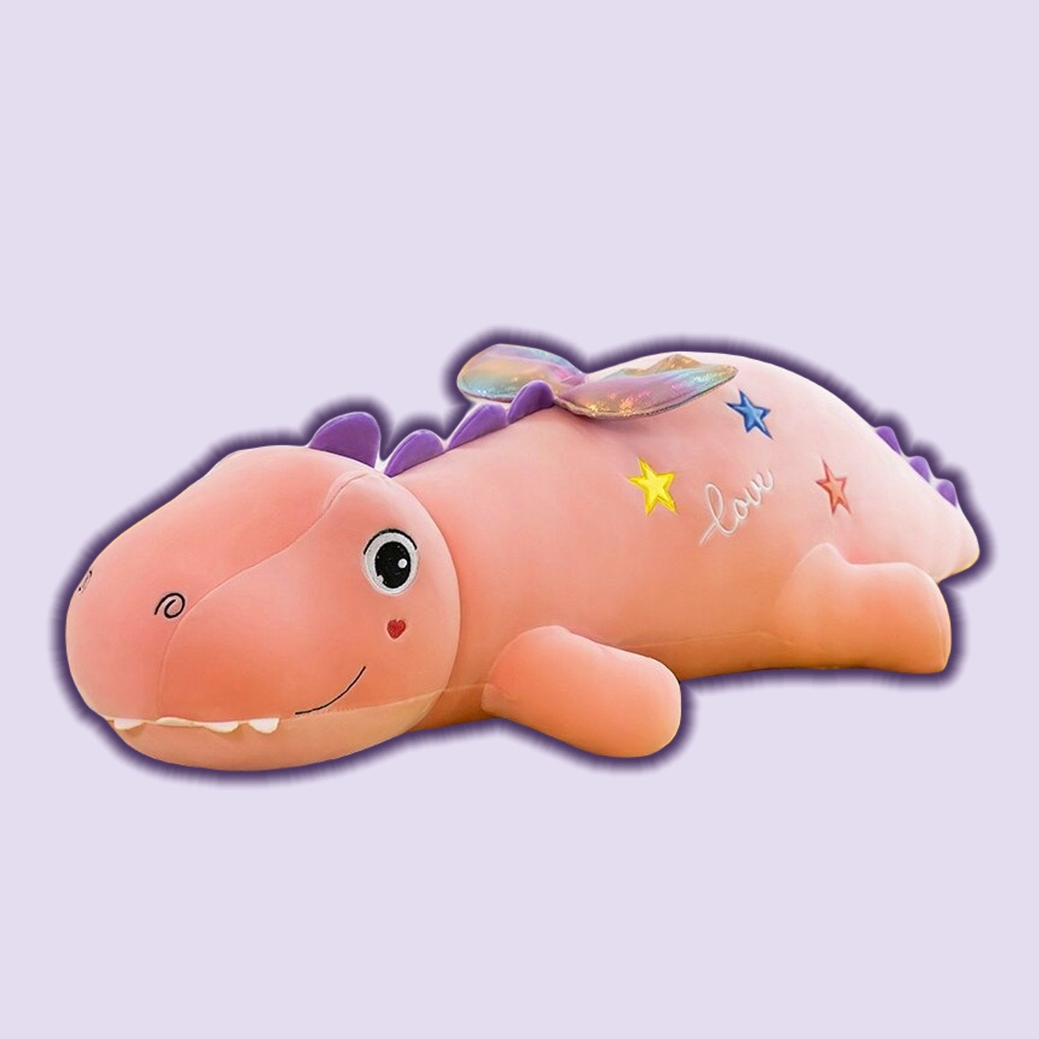 omgkawaiii 🐰 Land Animals Plushies Pink / 85 CM Large Colored Dinosaur Pillow Soft Stuffed Plush Toy