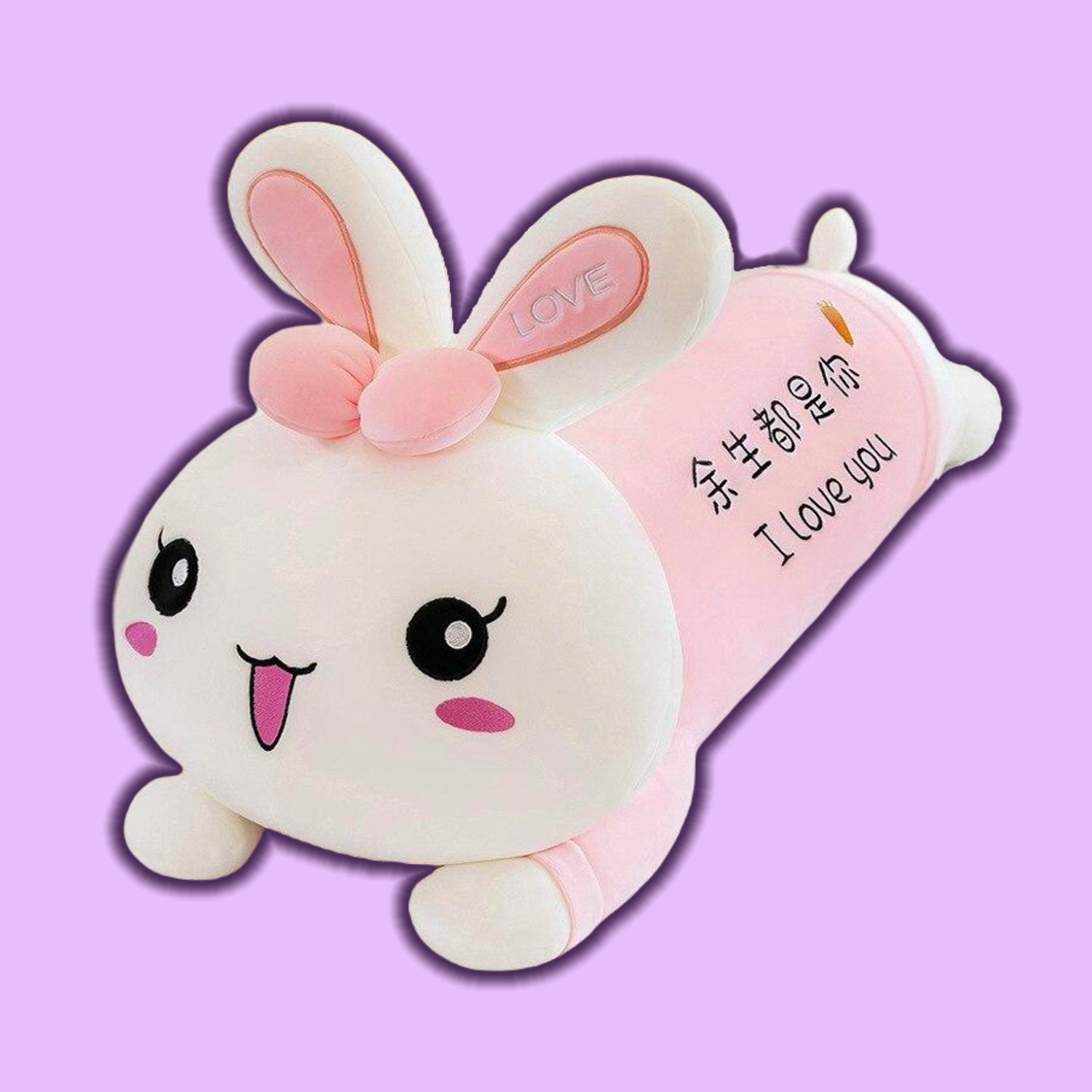 omgkawaiii 🐰 Land Animals Plushies Pink / I love You / 110 CM Kawaii Rabbit plush Toy Doll