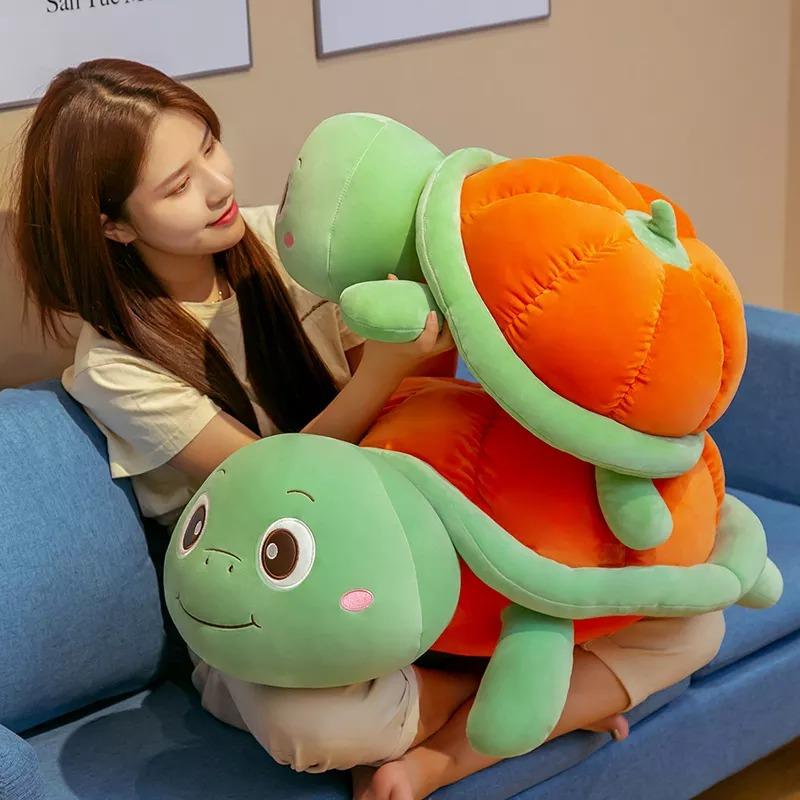 omgkawaiii 🐰 Land Animals Plushies Pumpkin Shell turtle plush toy