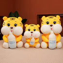 omgkawaiii 🐰 Land Animals Plushies Tiger Hug baby bottle Plush Toy
