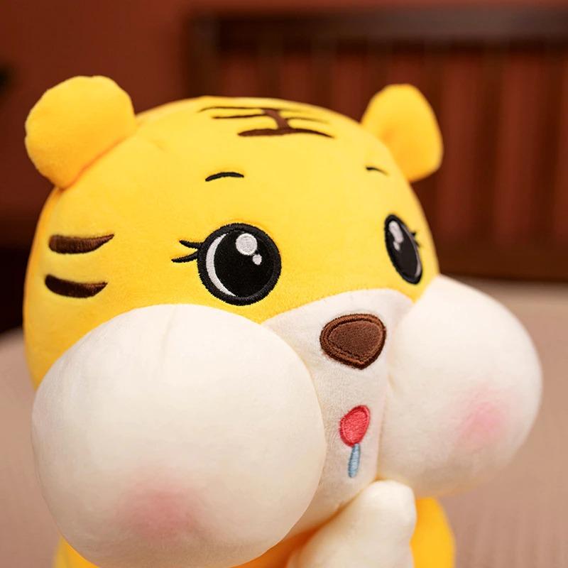 omgkawaiii 🐰 Land Animals Plushies Tiger Hug baby bottle Plush Toy