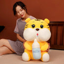 omgkawaiii 🐰 Land Animals Plushies Tiger Hug baby bottle Plush Toy
