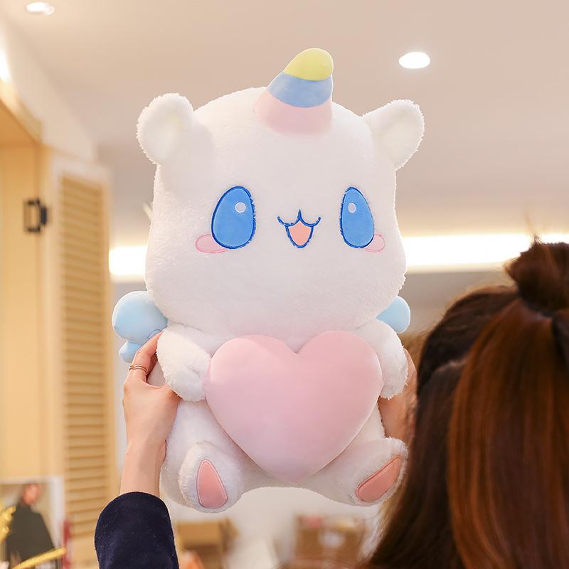 omgkawaiii 🐰 Land Animals Plushies Unicorn Stuffed Animal with Pink Heart
