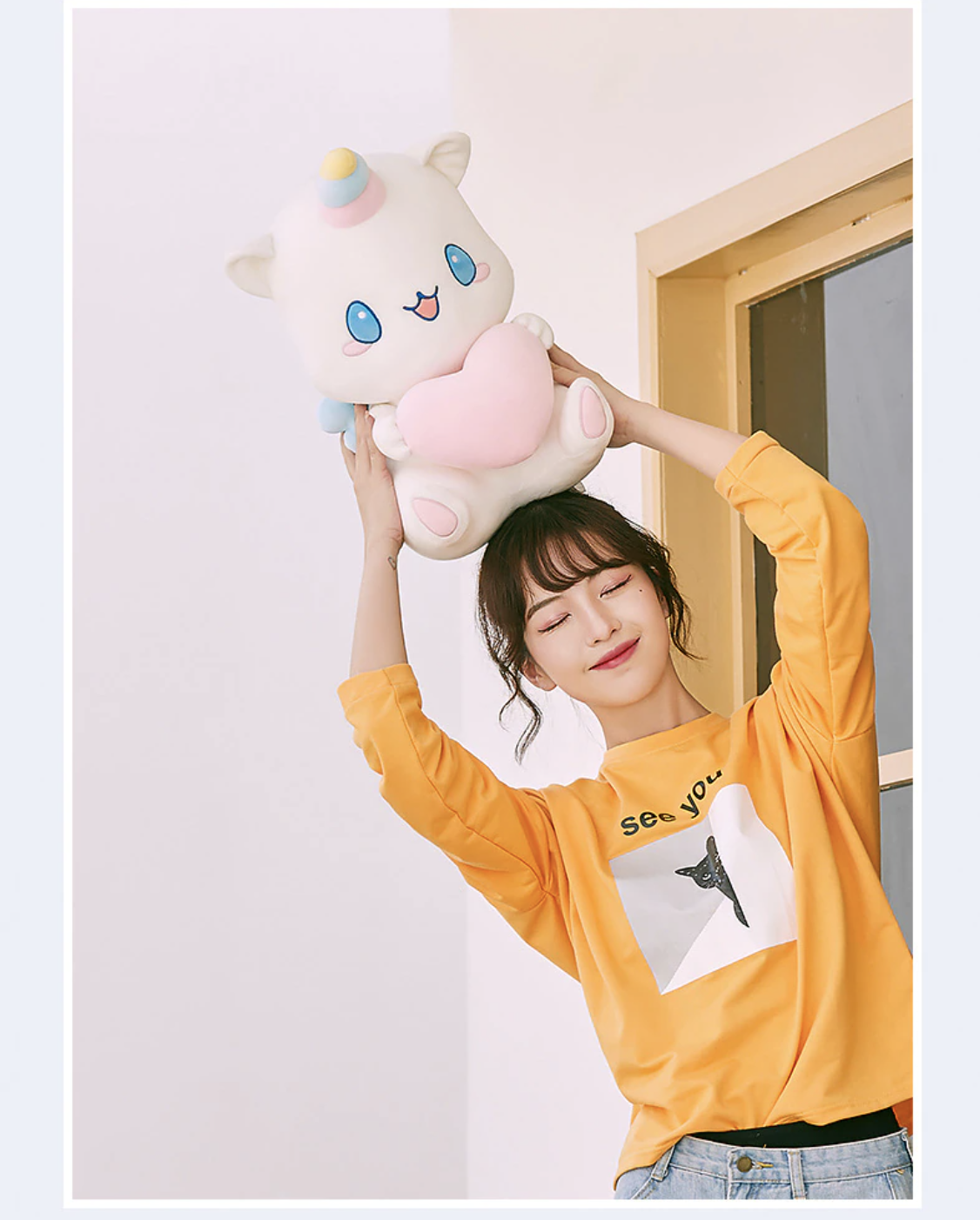omgkawaiii 🐰 Land Animals Plushies Unicorn Stuffed Animal with Pink Heart