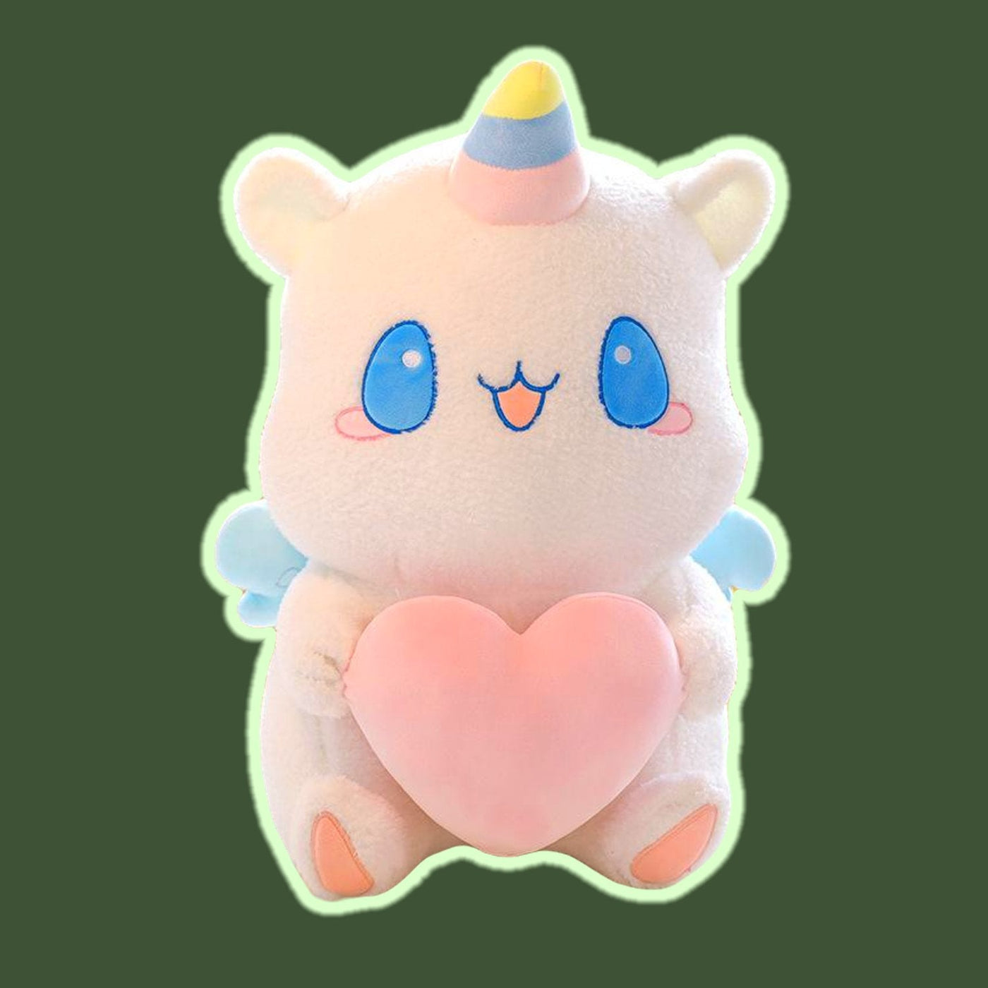 omgkawaiii 🐰 Land Animals Plushies Unicorn Stuffed Animal with Pink Heart