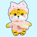omgkawaiii 🐰 Land Animals Plushies With Bow PRE-ORDER Kawaii Tiger Pink Sweater Stuffed Animal