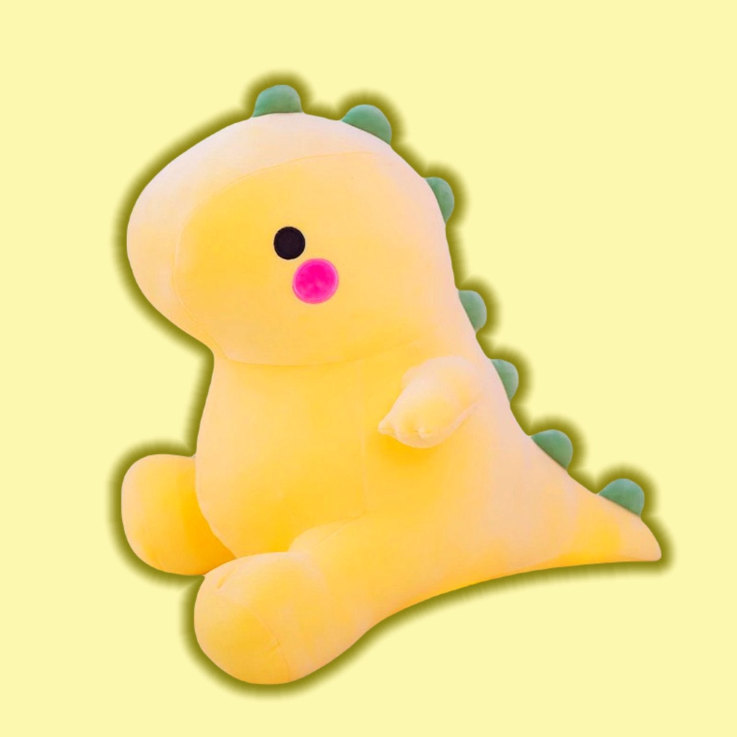 Yellow store stuffed dinosaur