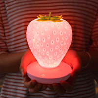 omgkawaiii Led Touch Strawberry Night Lamp