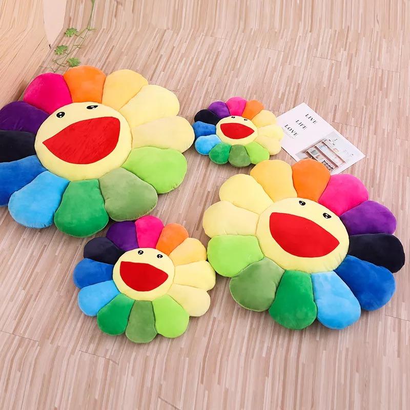 omgkawaiii 🍹 Other Plushies Colorful Sunflower Plush Pillow