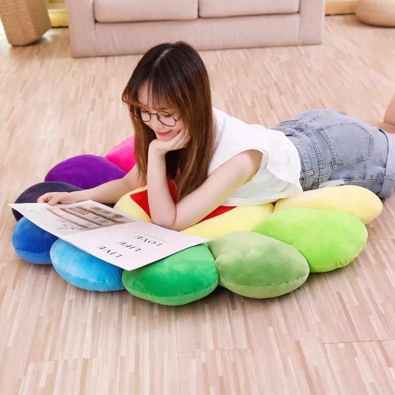 omgkawaiii 🍹 Other Plushies Colorful Sunflower Plush Pillow
